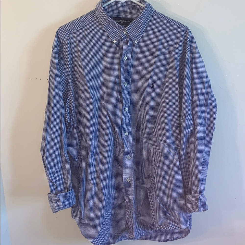 Men's Blue Checkered Shirt